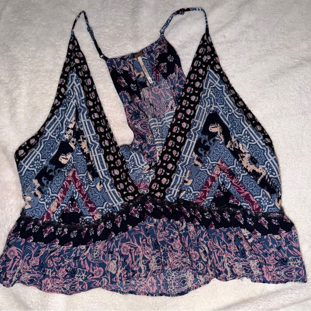 Free People Bohemian Print Women’s Top - Size M
